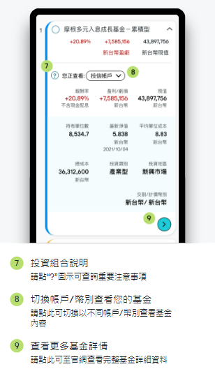 於此查看您的投資組合詳細資料。